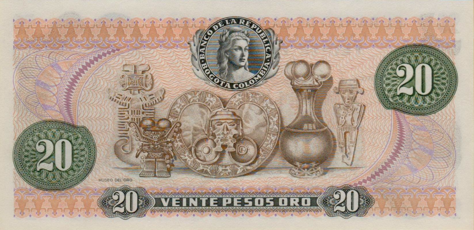 Colombia 20 1983 UNC P-409/d